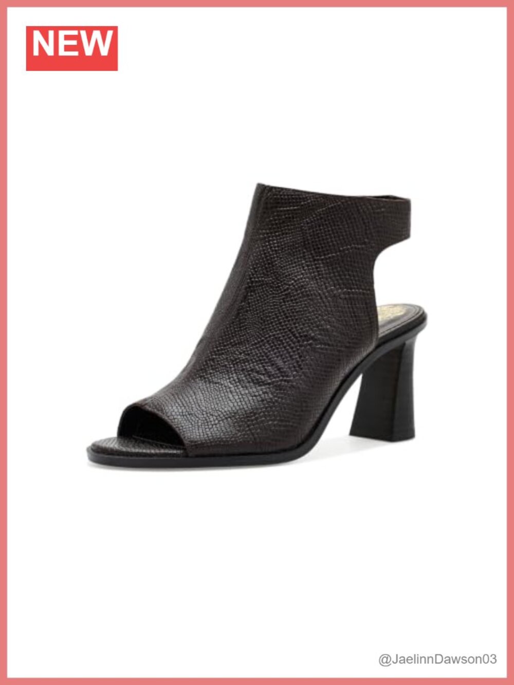 Vince Camuto Rimdia Peep Toe High Heel Sandals Slingback Block Heel Womens